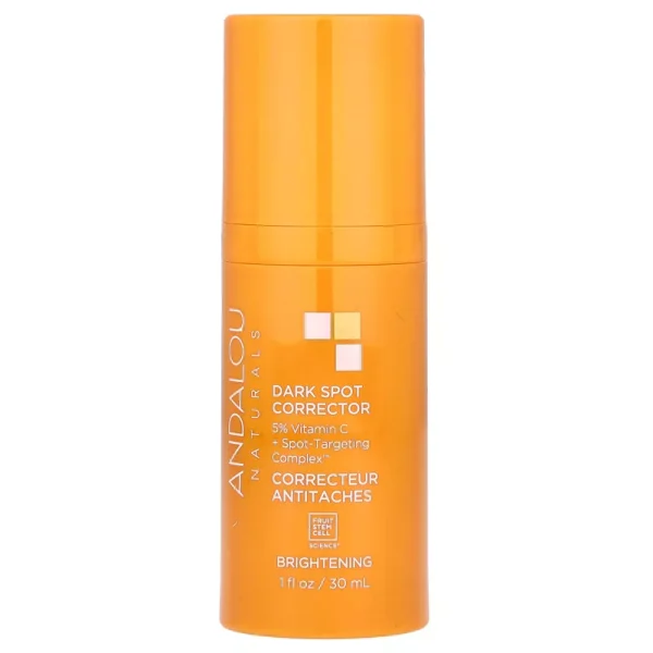 Andalou Naturals Dark Spot Corrector, Brightening Face Serum with Vitamin C, Hyperpigmentation Treatment to Even Skin Tone & May Help Reduce